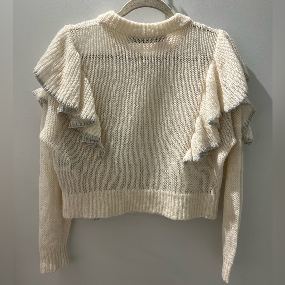 IRO Paris Daly Ruffle Sweater XS Ruffle Knit - Picture 6 of 6